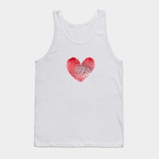 Fingerprint Heart Tank Top